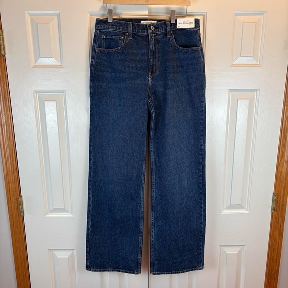 Abercrombie & Fitch Denim - Classic Relaxed Fit Jeans - Dark Blue